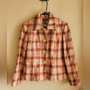 Vintage Fundamental Things Tweed Jacket | Warm Plaid | Timeless Fall Classic